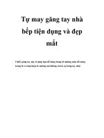 Tự may găng tay nhà bếp tiện dụng và đẹp mắt ppt