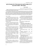 Một số nhận xét vê tình hình sức khỏe và bệnh tật ở học sinh Kh''''mer - Kiên Giang ppt