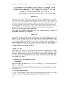 KHẢO SÁT THÀNH PHẦN HÓA HỌC VÀ HOẠT TÍNH KHÁNG VI SINH VẬT CỦA TINH DẦU HÚNG CHANH (PLECTRANTHUS AMBOINICUS LOUR.) doc