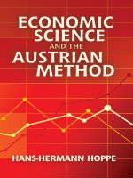 Economic Science and the Austrian Method pot