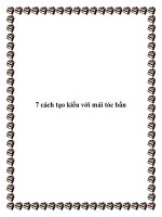 7 cách tạo kiểu với mái tóc bẩn potx