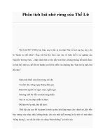 Phân tích bài nhớ rừng của Thế Lữ pptx