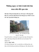 Những nguy cơ khó tránh khi tìm mua nhà đất qua sàn ppt