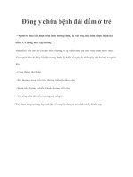 Đông y chữa bệnh đái dầm ở trẻ pdf