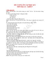 ĐỀ CƯƠNG ÔN TẬP HỌC KÌ I MÔN ĐỊA LÍ – KHỐI 7 doc