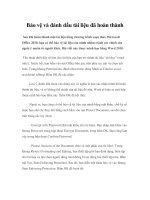 Bảo vệ và đánh dấu tài liệu đã hoàn thành pptx