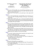 Đề thi học sinh giỏi lớp 11 THPT tỉnh Hà Tỉnh năm học 2013 Môn Sinh docx