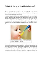 Cháo dinh dưỡng có đảm bảo dưỡng chất? pot