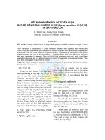 Kết quả nghiên cứu và tuyển chọn một số giống cẩm chướng chùm (Spray carnation) nhập nội tại Sa Pa-Lào Cai potx