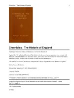 Chronicles (1 of 6): The Historie of England (8 of 8) The Eight Booke of the Historie of England pot