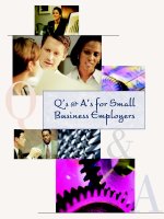 QQ’s & A’s for Small Business Employers pot
