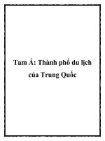 Tam Á: Thành phố du lịch của Trung Quốc doc