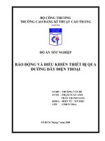 ĐỒ ÁN : BÁO ĐỘNG VÀ ĐIỀU KHIỂN THIẾT BỊ QUA ĐƯỜNG DÂY ĐIỆN THOẠI ppt