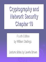 Cryptography and Network Security Chapter 10 pptx