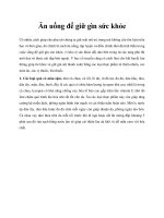 Ăn uống để giữ gìn sức khỏe pot