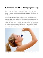 Chăm sóc sức khỏe trong ngày nóng docx