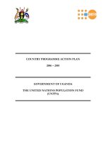 GOVERNMENT OF UGANDA THE UNITED NATIONS POPULATION FUND (UNFPA) pot