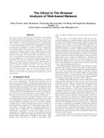 The Ghost In The Browser Analysis of Web-based Malware pptx