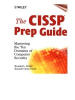 the cissp prep guide - mastering the ten domains of computer security