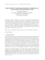 THE EFFECTS OF REPLACEMENT SCHEMES ON CAR SALES: THE SPANISH CASE doc