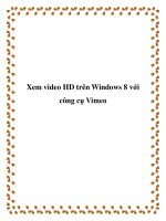 Xem video HD trên Windows 8 với công cụ Vimeo ppt