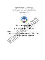 BÀN VỀ CHẾ ĐỘ THUẾ GTGT VÀ KẾ TOÁN THUẾ GTGT TẠI VIỆT NAM HIỆN NAY