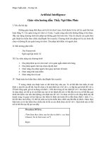 báo cáo đồ án trí tuệ nhân tạo : Không gian trạng thái được mô tả là trò chơi Lines, kích thước là tùy ý