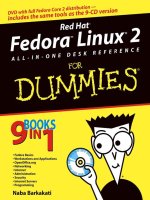 Red hat fedora linux 2 all in one desk reference for dummies (2004)
