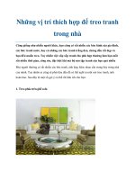 Những vị trí thích hợp để treo tranh trong nhà doc