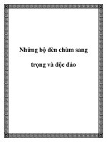 Những bộ đèn chùm sang trọng và độc đáo pptx
