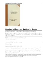 Readings in Money and Banking Selected and Adapted potx
