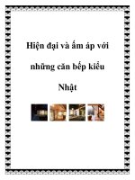 Hiện đại và ấm áp với những căn bếp kiểu Nhật pdf