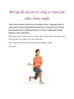 Bài tập để chị em có vòng eo thon săn chắc, khỏe mạnh potx