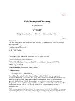 o'reilly - unix backup and recovery - from the o'reilly anthology