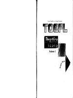 TEST OF ENGLISH AS A FOREIGN LANGUAGE TOEFL PRACTICE TESTS doc