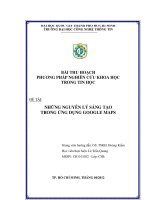 những nguyên lý sáng tạo trong ứng dụng google maps