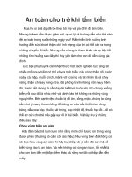 An toàn cho trẻ khi tắm biển docx