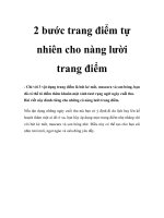 2 bước trang điểm tự nhiên cho nàng lười trang điểm pdf