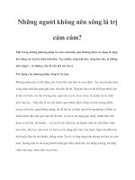 Những người không nên xông lá trị cảm cúm? pdf