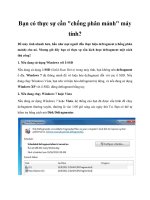 Bạn có thực sự cần 