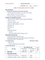 GIÁO ÁN THỰC HÀNH SỐ 9 - PHỤC VỤ BIA, RƯỢU, TRÀ VÀ CÀ PHÊ potx