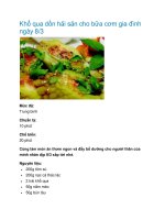 Khổ qua dồn hải sản cho bữa cơm gia đình ngày 8/3 pot