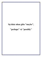 Sự khác nhau giữa 