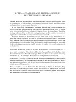 OPTICAL COATINGS AND THERMAL NOISE IN PRECISION MEASUREMENT pot