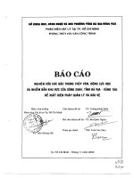 Nghiên cứu các đặc trưng thủy văn, động lực học và nhiễm bẩn khu vực cửa sông Dinh, tỉnh Bà Rịa- Vũng Tàu.Đề xuất biện pháp quản lý và bảo vệ docx