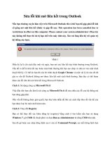 Sửa lỗi khi mở liên kết trong Outlook potx