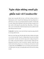 Ngăn chặn những email gây phiền toái với UnsubscribrI doc