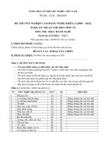 đề thi tốt nghiệp cao đẳng nghề-kỹ thuật chế biến món ăn-môn thi thực hành nghề mã đề thi ktcbma – th (27)