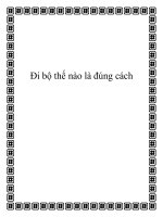 Đi bộ thế nào là đúng cách docx