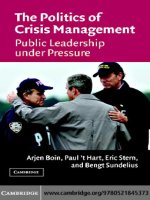 The Politics of Crisis Management